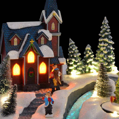 Christmas Village Decoration Multicolour 20.5 x 17 x 21 cm