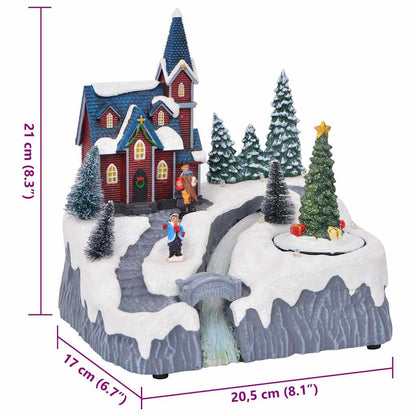 Christmas Village Decoration Multicolour 20.5 x 17 x 21 cm