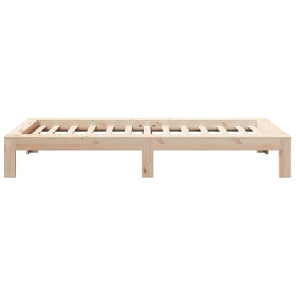 Bed Frame | Natural wood colour | Solid pine wood, Plywood slats | Single