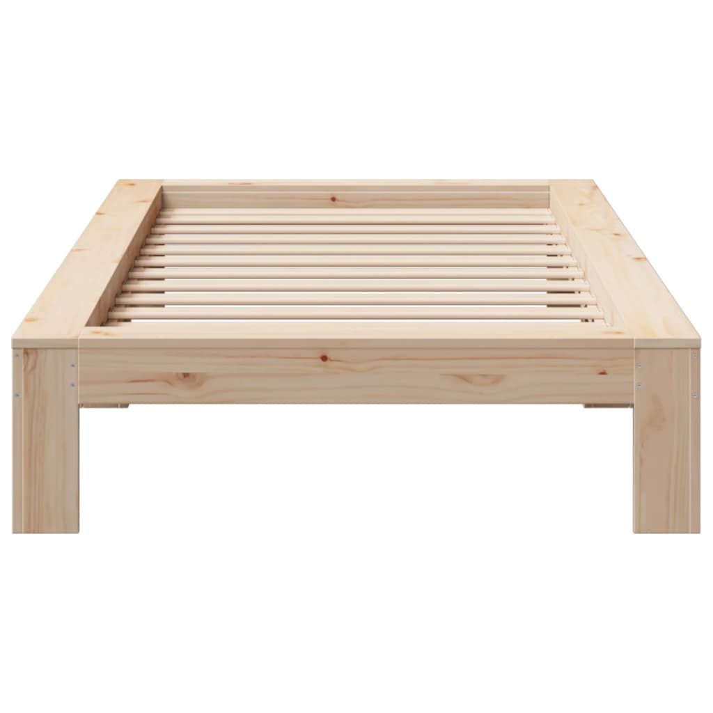 Bed Frame | Natural Wood | Solid Pine Wood | Small Single | Bed Frame