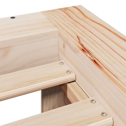 Bed Frame | Natural Wood | Solid Pine Wood | Small Single | Bed Frame