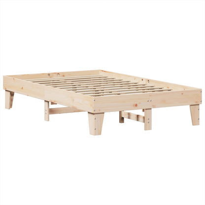 Bed Frame without Mattress 120x190 cm Small Double Solid Wood Pine