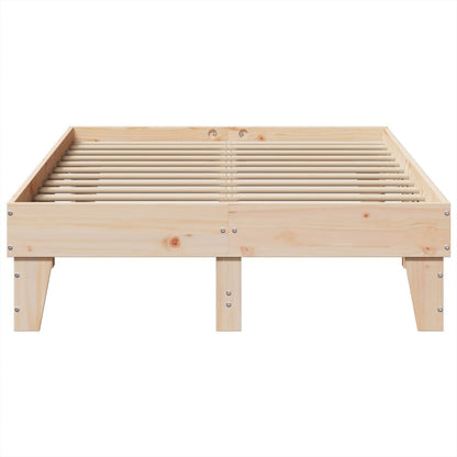 Bed Frame without Mattress 120x190 cm Small Double Solid Wood Pine