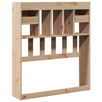 Headboard with Storage 100 cm Solid Wood Pine