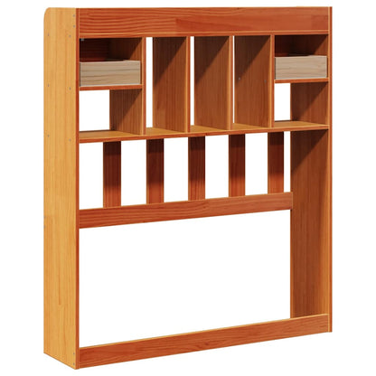 Headboard with Storage Wax Brown 75 cm Solid Wood Pine