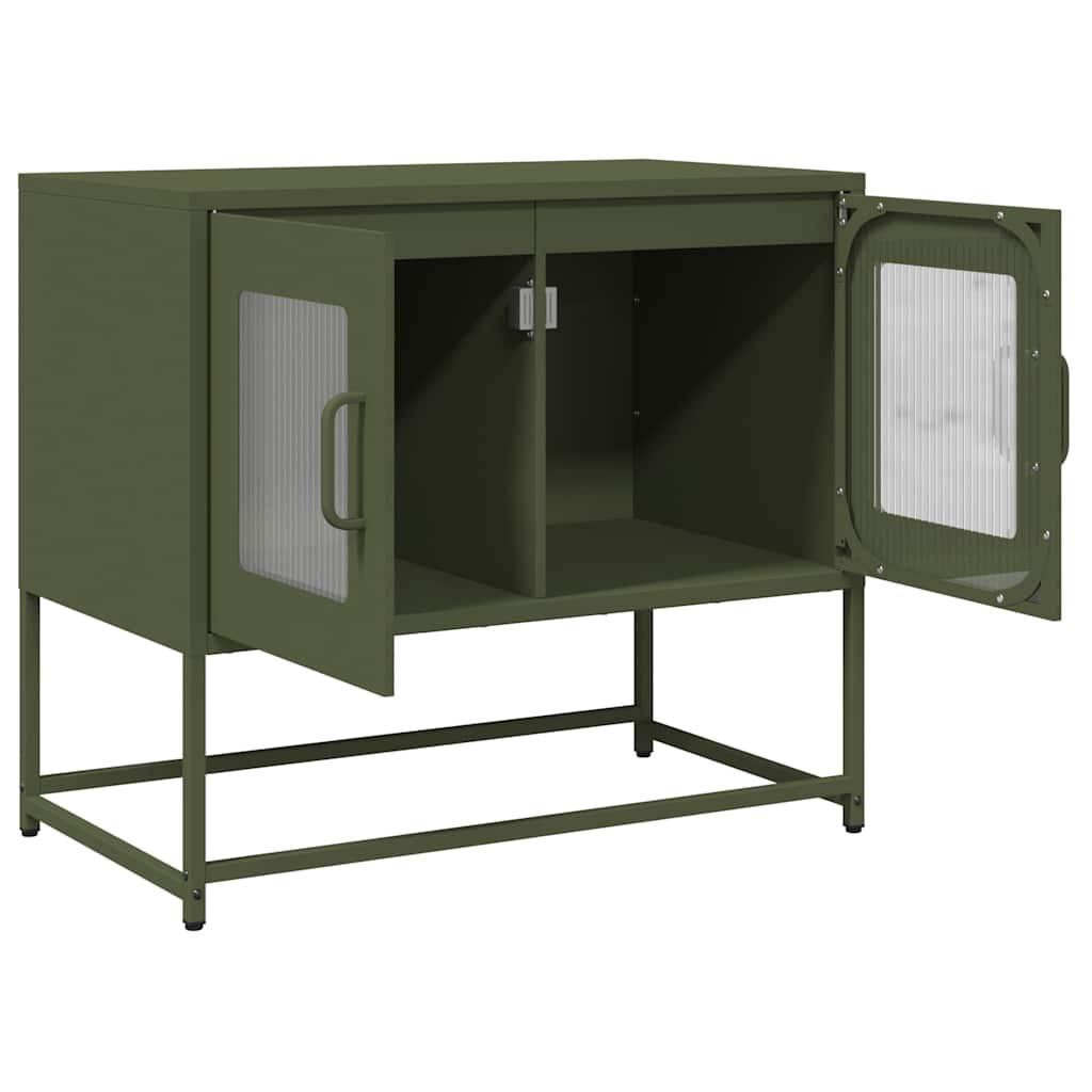 TV Cabinet Olive Green 68x39x60,5 cm Cold-rolled Steel