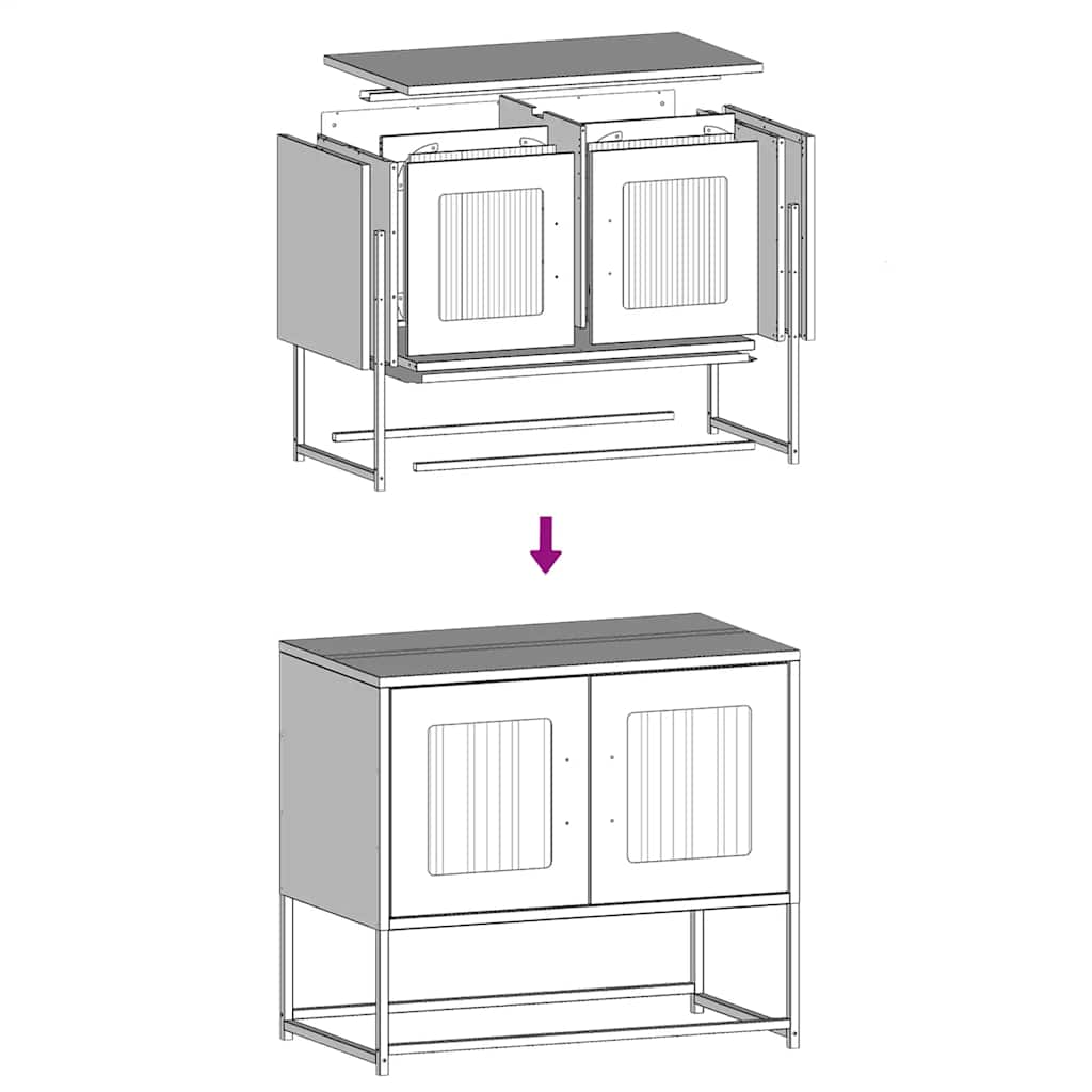 TV Cabinet Olive Green 68x39x60,5 cm Cold-rolled Steel