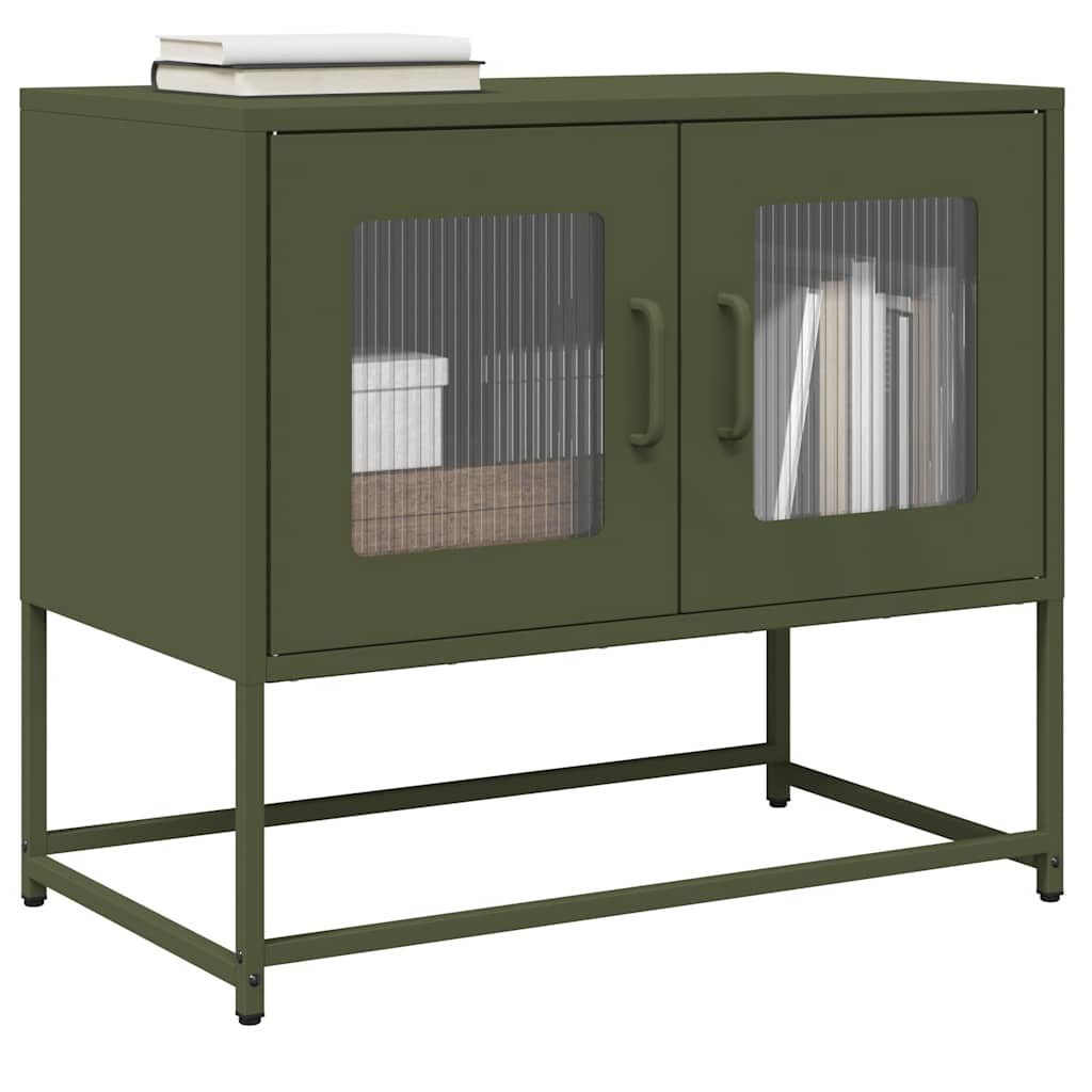 TV Cabinet Olive Green 68x39x60,5 cm Cold-rolled Steel