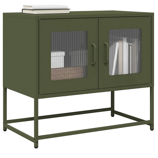 TV Cabinet Olive Green 68x39x60,5 cm Cold-rolled Steel