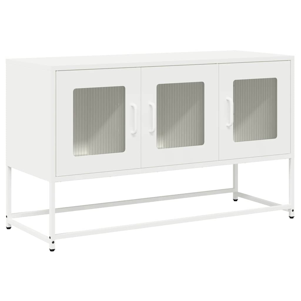 TV Cabinet White 100,5x39x60,5 cm Cold-rolled Steel