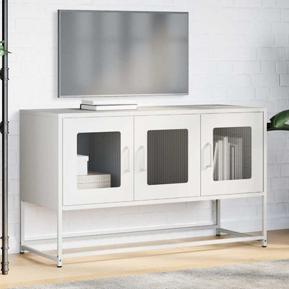 TV Cabinet White 100,5x39x60,5 cm Cold-rolled Steel