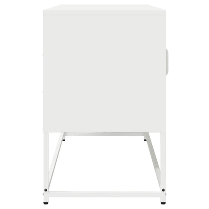 TV Cabinet White 100,5x39x60,5 cm Cold-rolled Steel