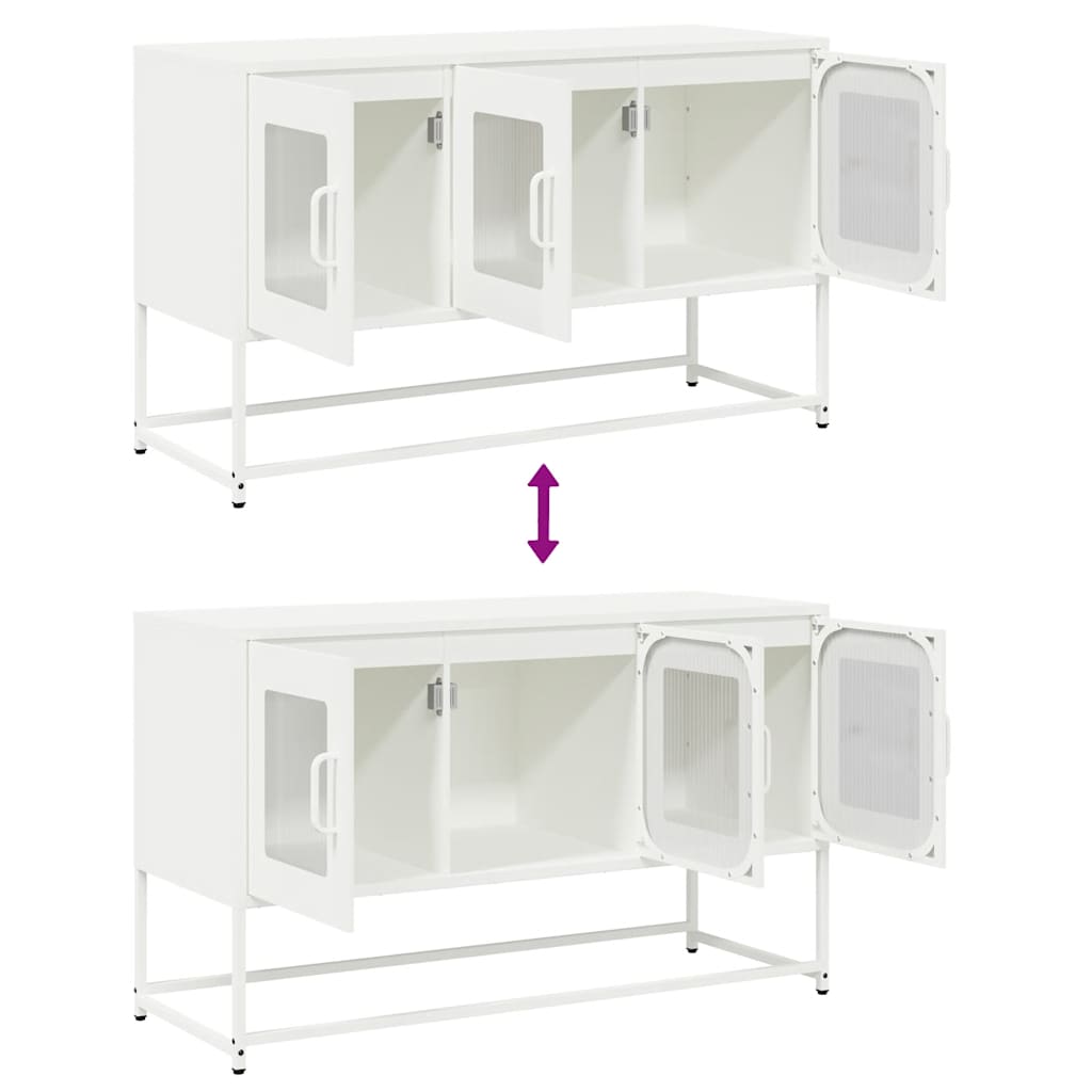 TV Cabinet White 100.5x39x60.5 cm Cold-rolled Steel