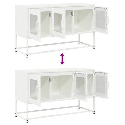 TV Cabinet White 100,5x39x60,5 cm Cold-rolled Steel