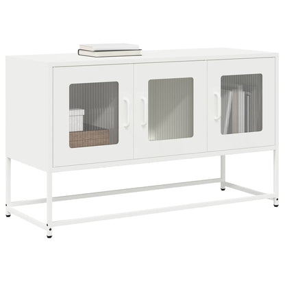TV Cabinet White 100,5x39x60,5 cm Cold-rolled Steel