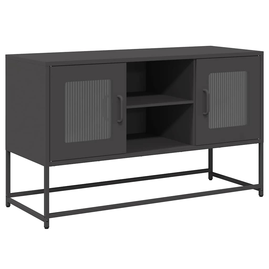 TV Cabinet Black 100,5x39x60,5 cm Steel