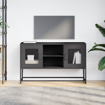 TV Cabinet Black 100,5x39x60,5 cm Steel
