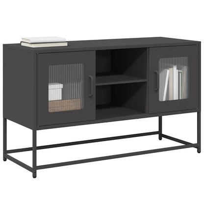 TV Cabinet Black 100,5x39x60,5 cm Steel