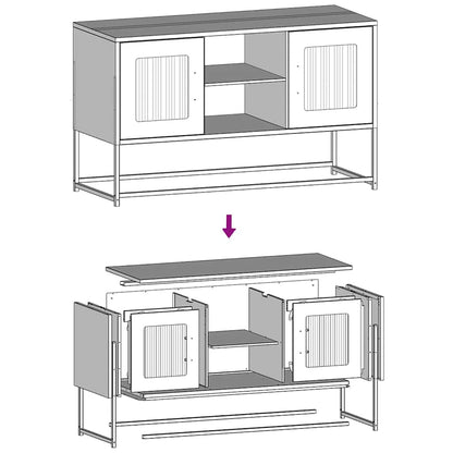 TV Cabinet Anthracite 100,5x39x60,5 cm Steel