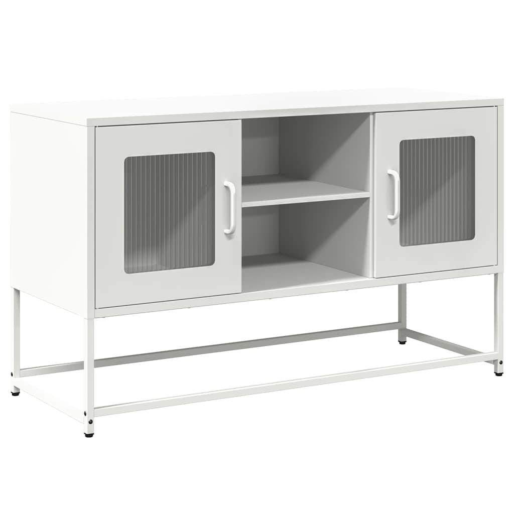 TV Cabinet White 100,5x39x60,5 cm Steel