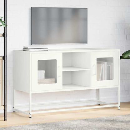 TV Cabinet White 100,5x39x60,5 cm Steel