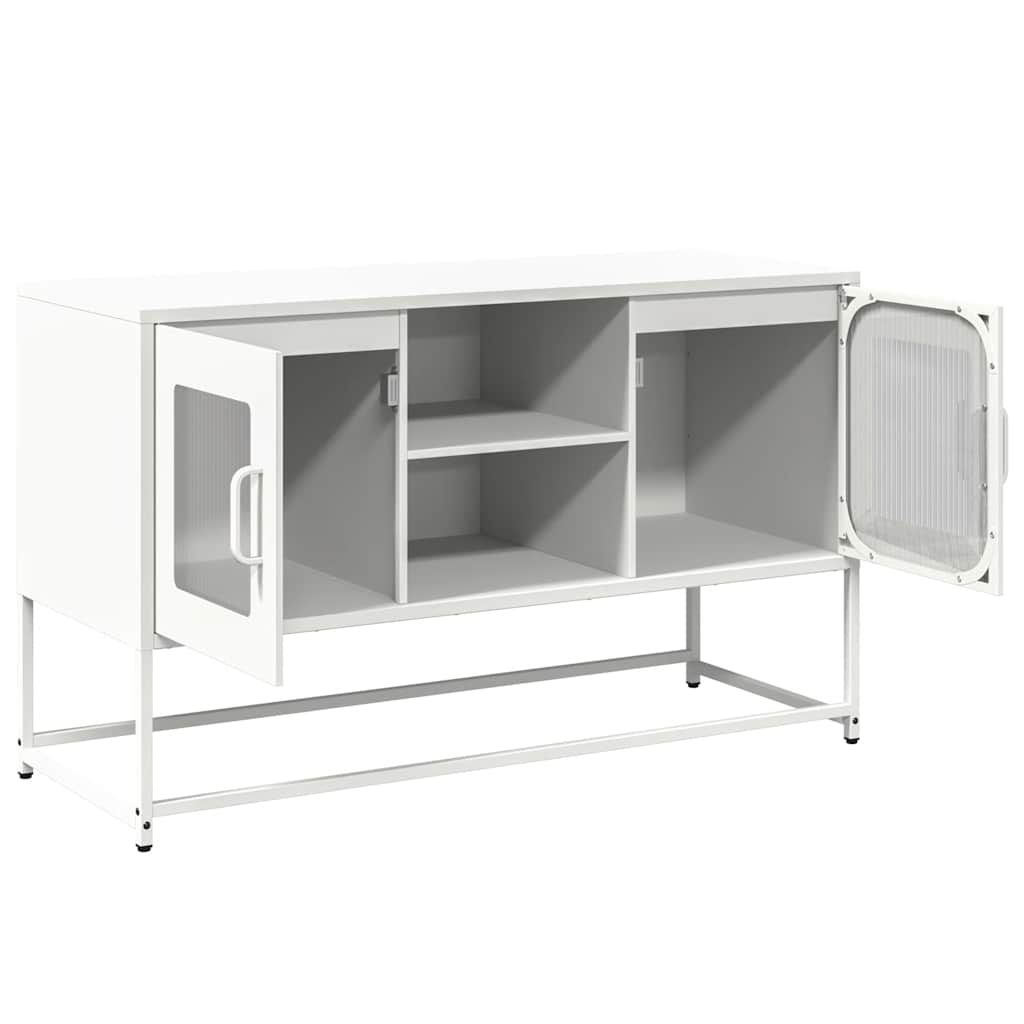 TV Cabinet White 100,5x39x60,5 cm Steel