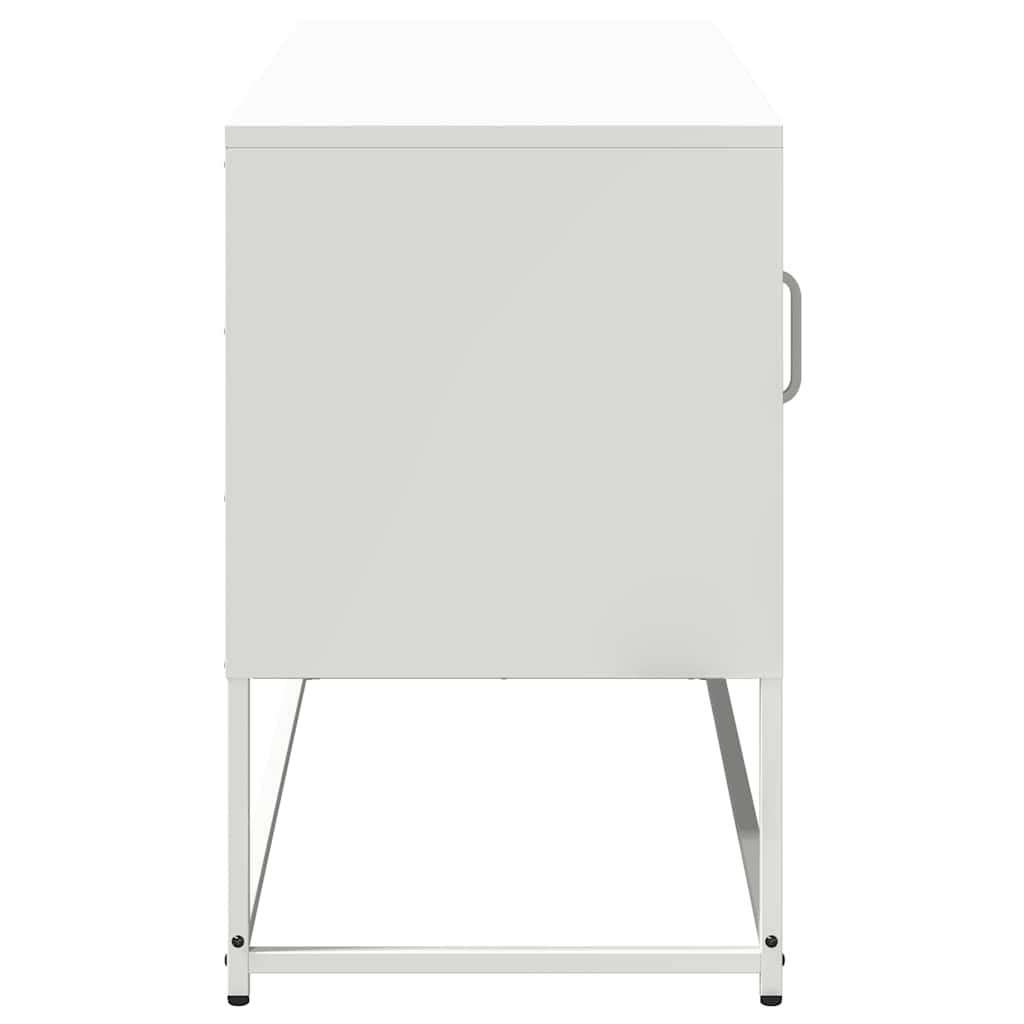 TV Cabinet White 100,5x39x60,5 cm Steel