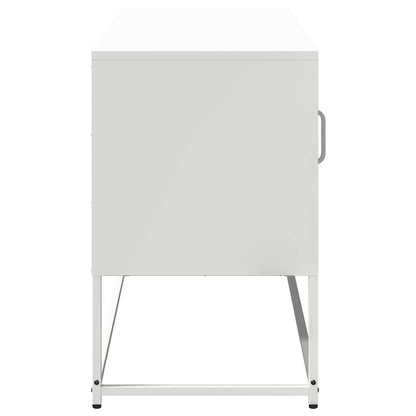 TV Cabinet White 100,5x39x60,5 cm Steel