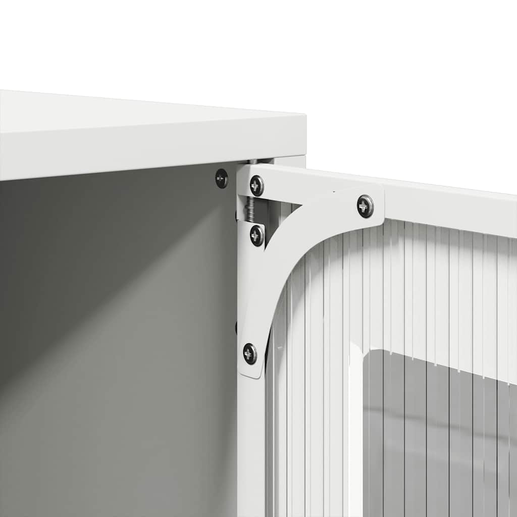 TV Cabinet White 100,5x39x60,5 cm Steel