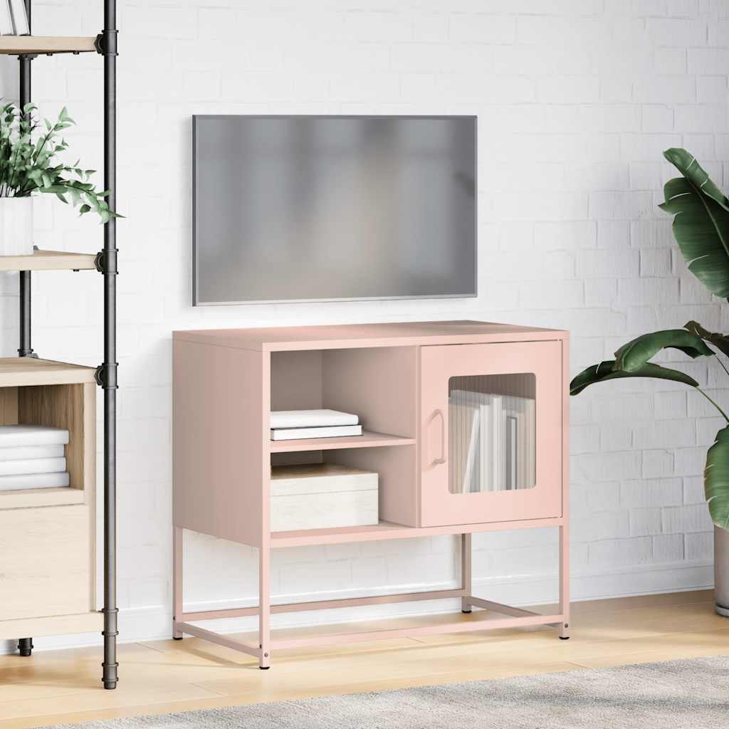 TV Cabinet Pink 68x39x60,5 cm Steel