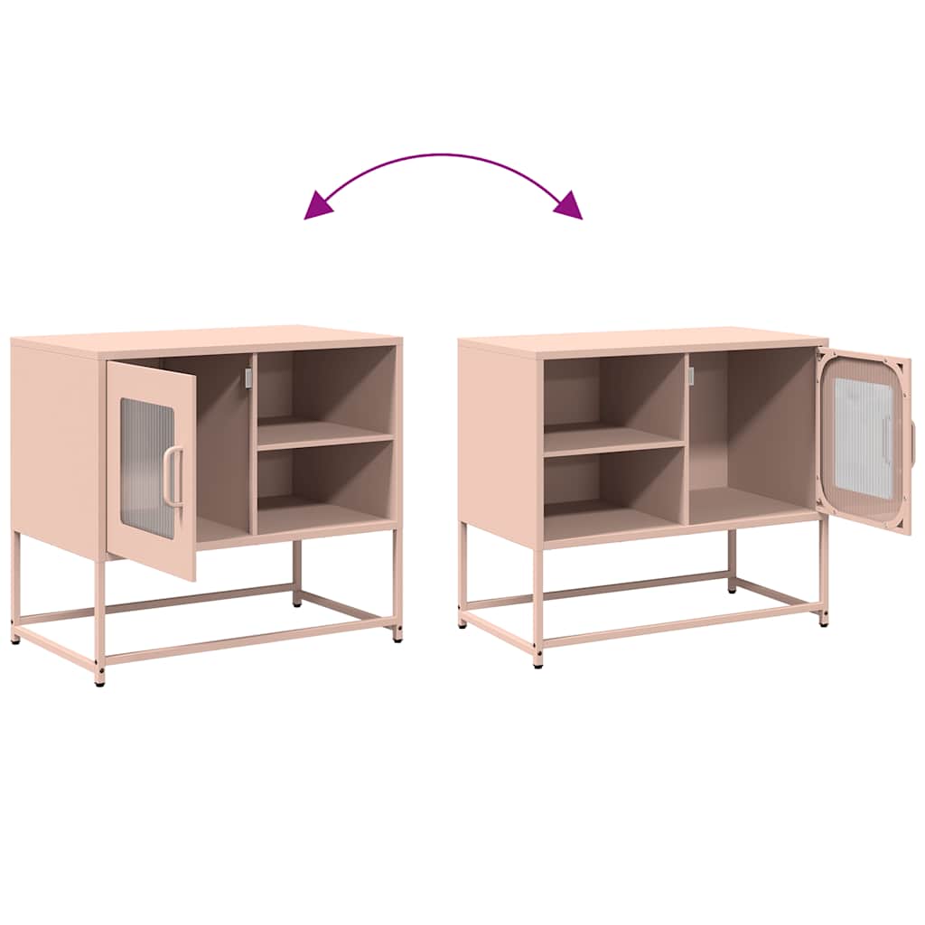 TV Cabinet Pink 68x39x60,5 cm Steel