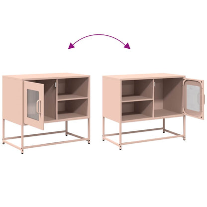 TV Cabinet Pink 68x39x60,5 cm Steel
