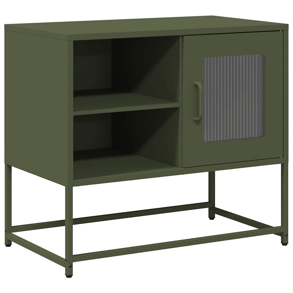 TV Cabinet Olive Green 68x39x60,5 cm Steel