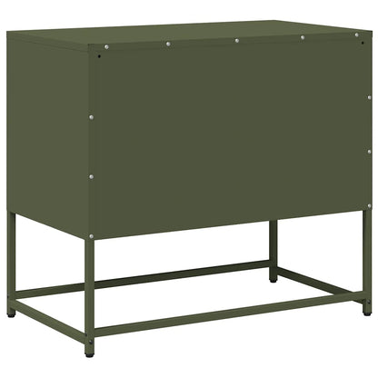 TV Cabinet Olive Green 68x39x60,5 cm Steel