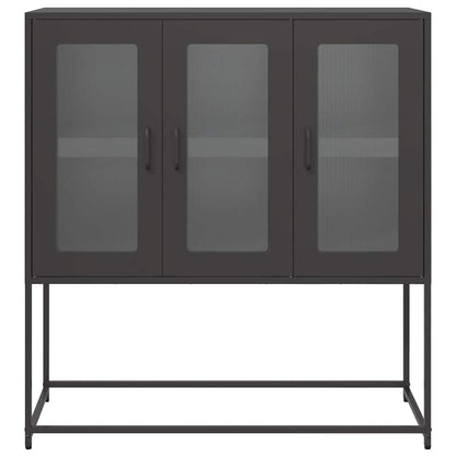 Sideboard Black 100.5x39x107 cm Cold-rolled Steel