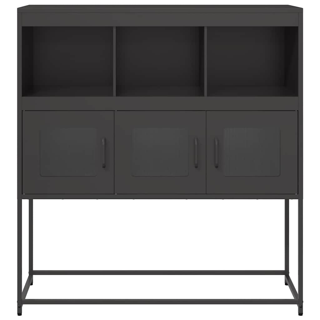 Sideboard Black 100,5x39x107 cm Cold-rolled Steel