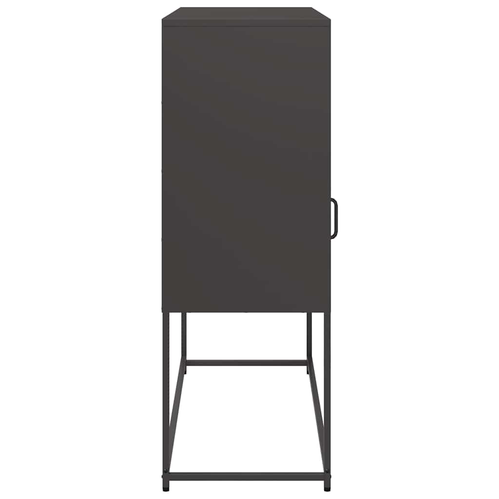 Sideboard Black 100,5x39x107 cm Cold-rolled Steel