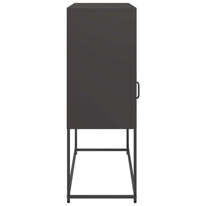 Sideboard Black 100,5x39x107 cm Cold-rolled Steel