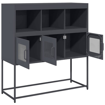 Sideboard Anthracite 100,5x39x107 cm Cold-rolled Steel