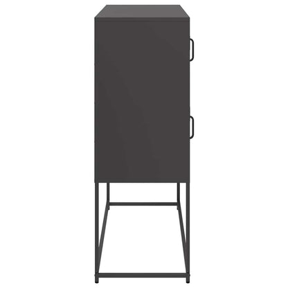 Sideboard Black 100,5x39x107 cm Cold-rolled Steel