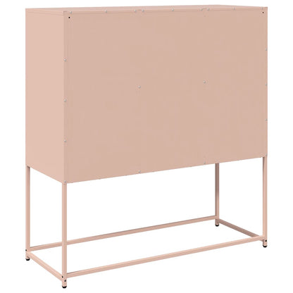 Sideboard Pink 100.5x39x107 cm Cold-rolled Steel