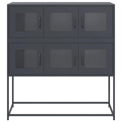 Sideboard Anthracite 100,5x39x107 cm Cold-rolled Steel
