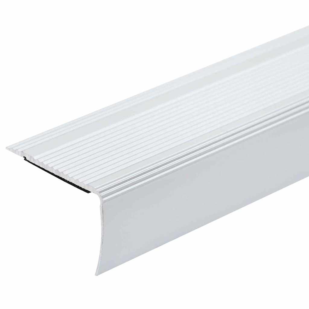 Stair Nosings 30 pcs Silver 67 x 3 x 2 cm Aluminium