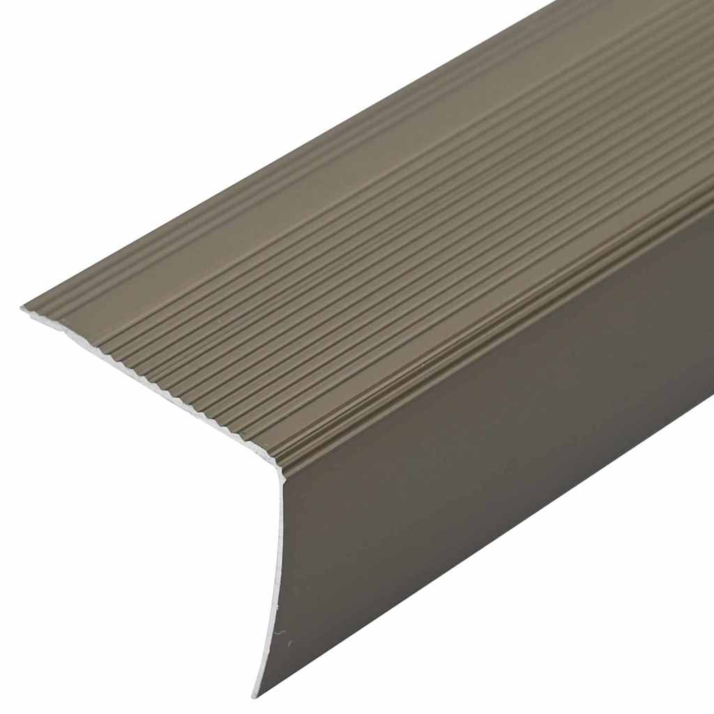 Stair Nosings 30 pcs Champagne 67 x 3.5 x 3 cm Aluminium