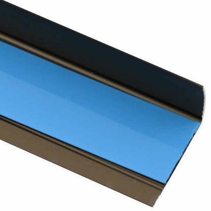 Stair Nosings 10 pcs Brown 67 x 3 x 2 cm Aluminium