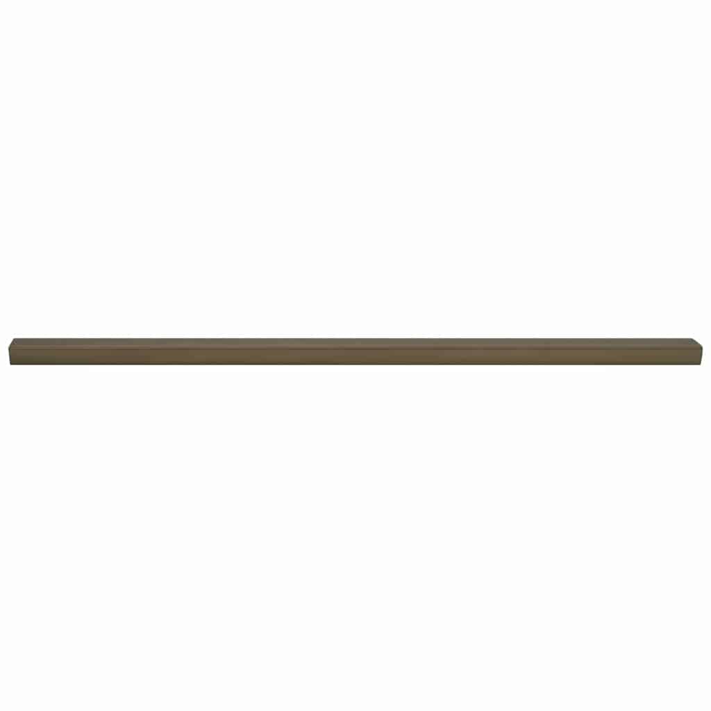 Stair Nosings 10 pcs Brown 67 x 3 x 2 cm Aluminium