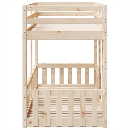 Bunk Bed 90x200 cm Solid Wood Pine