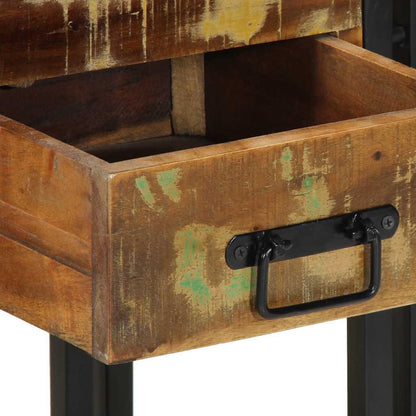 Bedside Cabinet Multicolour 40 x 35 x 50 cm Solid Reclaim Wood