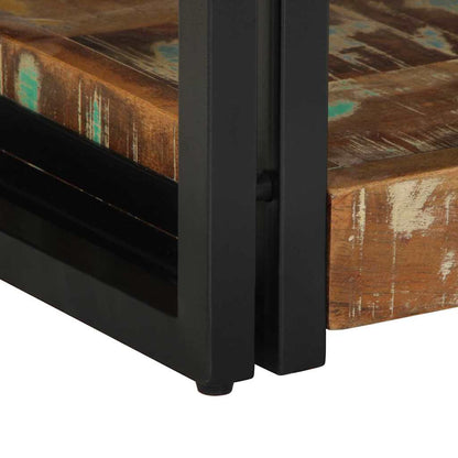 Bedside Cabinet Multicolour 40 x 35 x 50 cm Solid Reclaim Wood