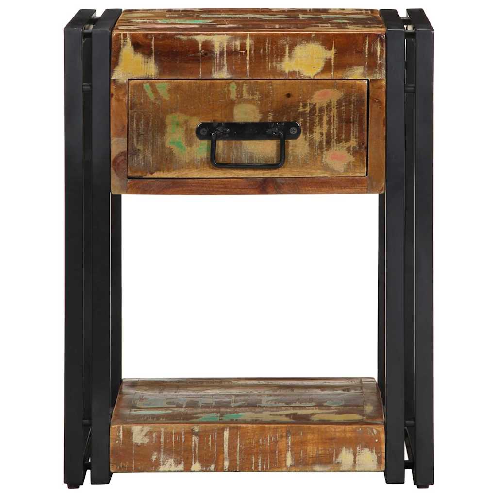 Bedside Cabinet Multicolour 40 x 35 x 50 cm Solid Reclaim Wood